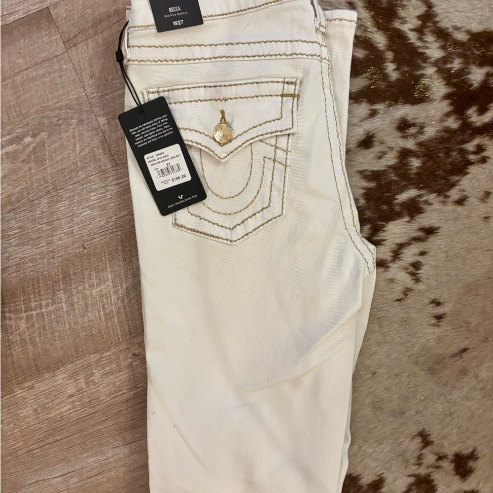 Becca MR Bootcut Denim - Cream